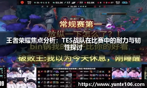 王者荣耀焦点分析：TES战队在比赛中的耐力与韧性探讨